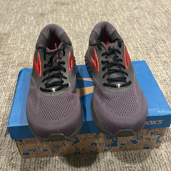 Brooks Men’s Addiction 14 Black/Blackened Pearl/Samba 11 Extra Wide 4E - Picture 2 of 7